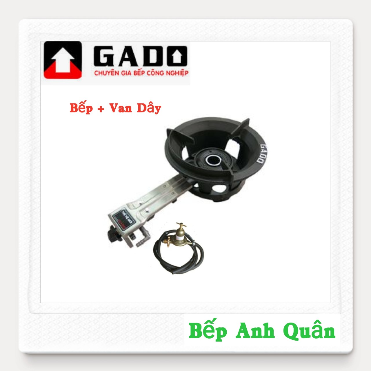 Bộ bếp ga công nghiệp cao cấp gado 6g+ van dây