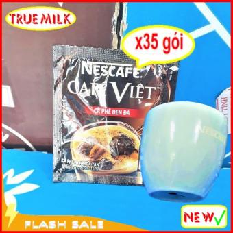 Cà phê Đen Đá Nescafe Café Việt 35 gói x 16g (Tặng ly sứ cao cấp - Flash sale) - Ca Phê Đen Đá - Cafe Viet - Ca phe viet - cafe đen da - cafe da - nescafe - ca phe viet - cafe viet - nescafe viet - cafe chinh hang - viet35