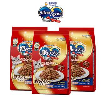 Thức Ăn Hạt Cho Mèo Silver Spoon (Unicharm Nhật Bản) 1KG -