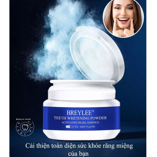 ❧♛  [CHÍNH HÃNG] BREYLEE Bột Tẩy Trắng Răng Làm Trắng Răng Vệ Sinh Răng Chuyên Sâu 30g