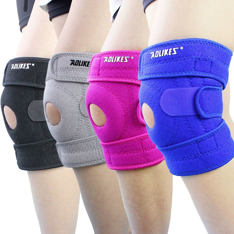Bó gối, băng bảo vệ đầu gối tập gym aolikes cao cấp ch109