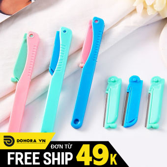 Dao Cạo Lông Mày, Tỉa Lông Mày Tóc Mái, Mặt, Lông Nách Cho Nữ 2 Lưỡi DSDC18 Thay Được Lưỡi Kai Cao Cấp