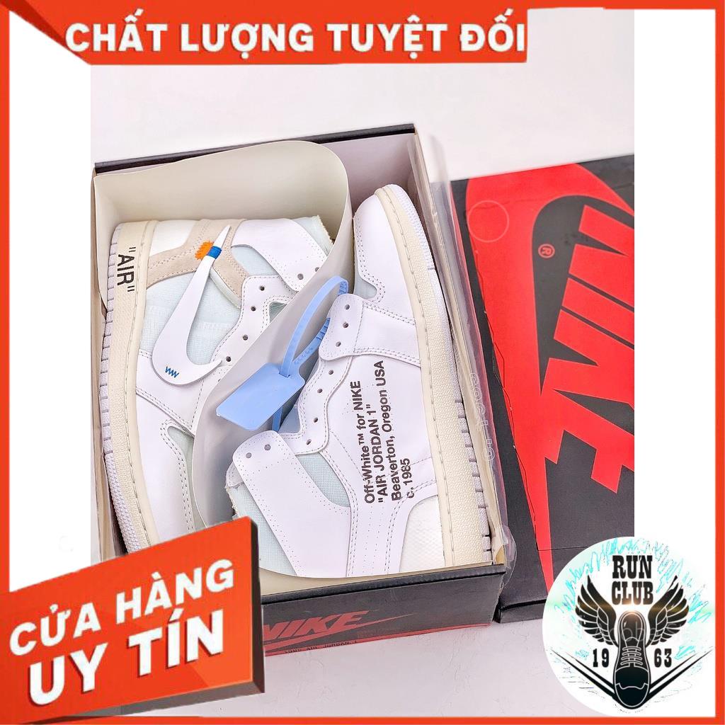 [VIDEO ẢNH THẬT+HỘP BẢO VỆ+FREESHIP] giầy thể thao Air Jordan 1 off white trắng thời trang nam nữ