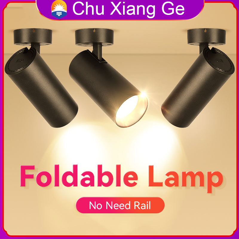 Đèn Led Âm Trần Có Thể Gập Lại Đèn Chiếu Sáng COB 15W 40W Đèn Trần Gắn Bề Mặt Đèn Chiếu Sáng Trong Nhà Bếp Phòng Ngủ 220V Không Cần Đường Ray