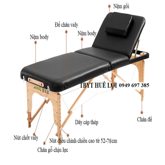 Giường massage trị liệu chân gỗ cao cấp