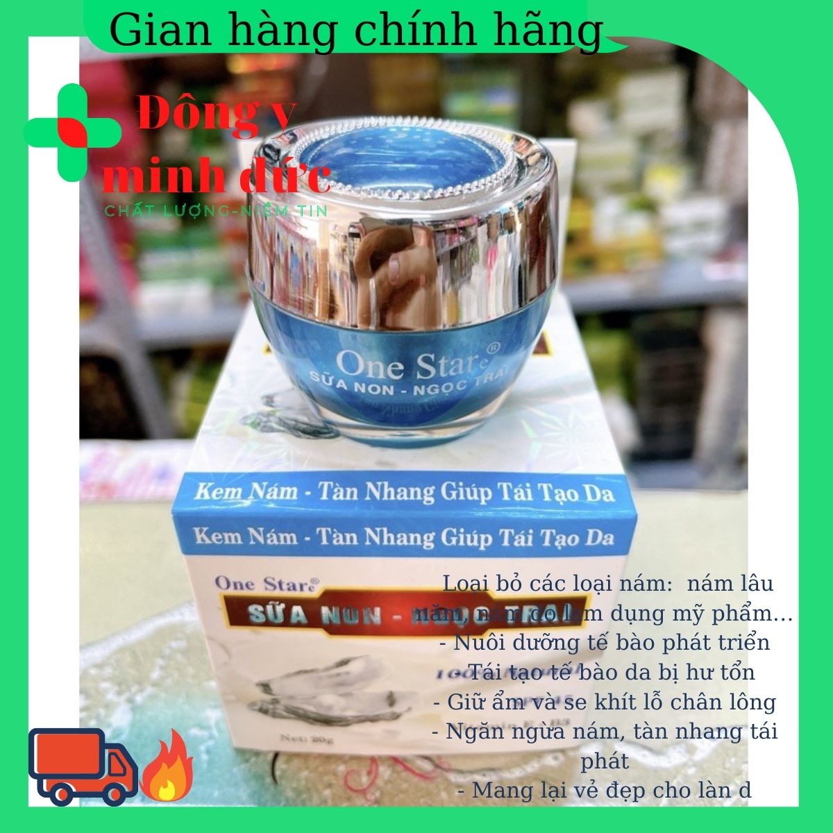 [HCM]Kem nám -tàn nhang One Stare-Sữa nonngọc trai--Loại bỏ các loại nám  cứng đầu