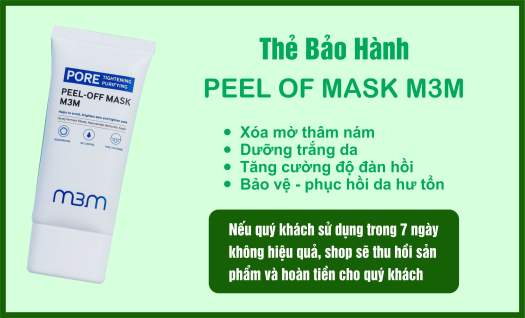 Siêu phẩm mặt nạ màng tế bào sinh học - Peel Off Mask M3M 30ml - Tặng Tinh Chất M3M 10ml
