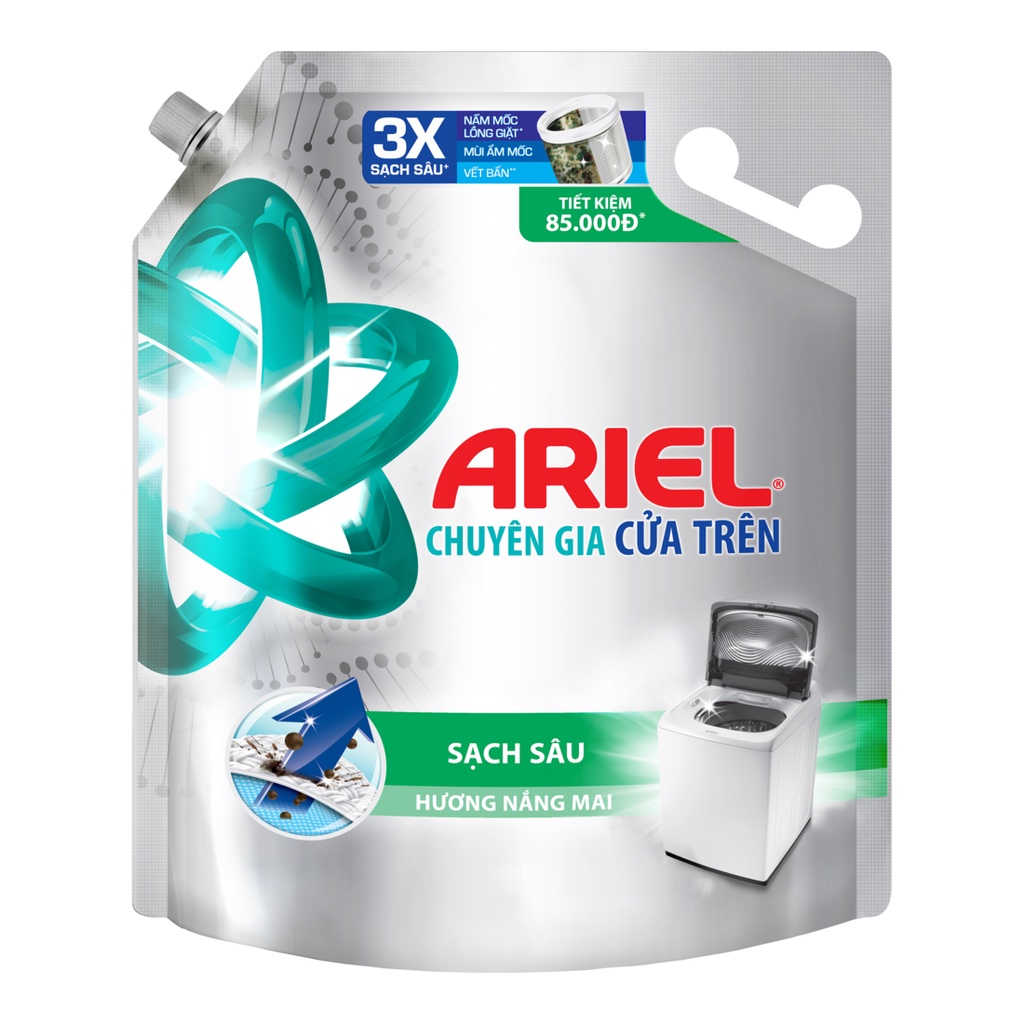 Nước giặt ARIEL Cửa Trên Sạch Sâu Hương Nắng Mai 3.5KG