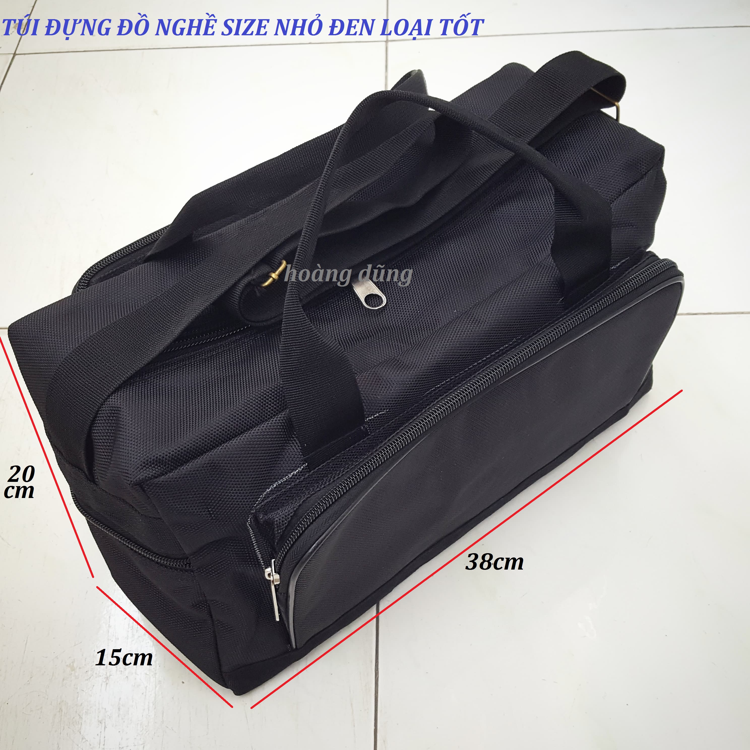 Túi đựng đồ nghề ngang nhỏ loại tốt ĐEN loại tốt