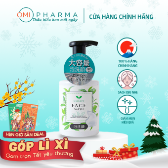 Sữa Rửa Mặt Tạo Bọt Chiết Xuất Trà Xanh S Select Nhật Bản 300ml