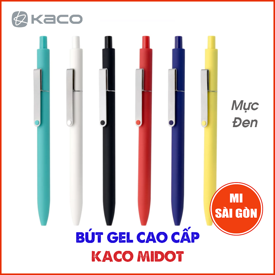 Bút gel mực đen kaco midot cao cấp - ngòi 0.5mm