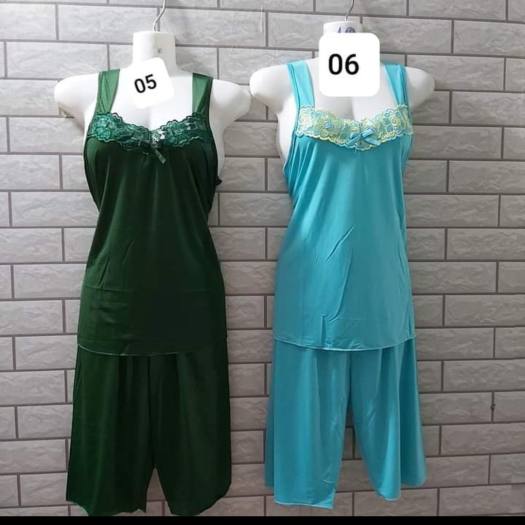 Đồ bộ thun lạnh lửng Bộ đồ thun lạnh mặc nhà giá rẻ freesize dưới 60kg