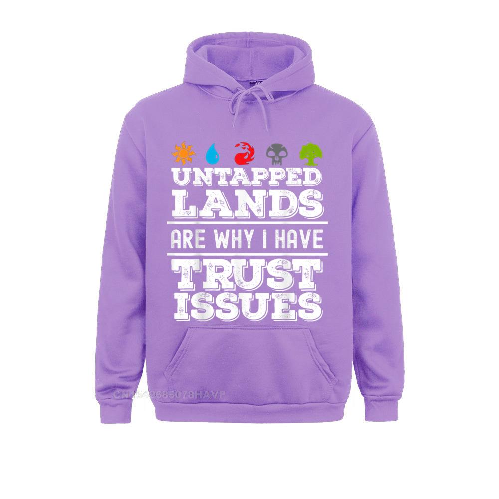 Untapped Lands Trust Issues Funny Magic Geek TCG Gift T-Shirt__97A3266 Men Sweatshirts Birthday Hoodies Prevalent Sportswears Long Sleeve Untapped Lands Trust Issues Funny Magic Geek TCG Gift T-Shirt__97A3266purple