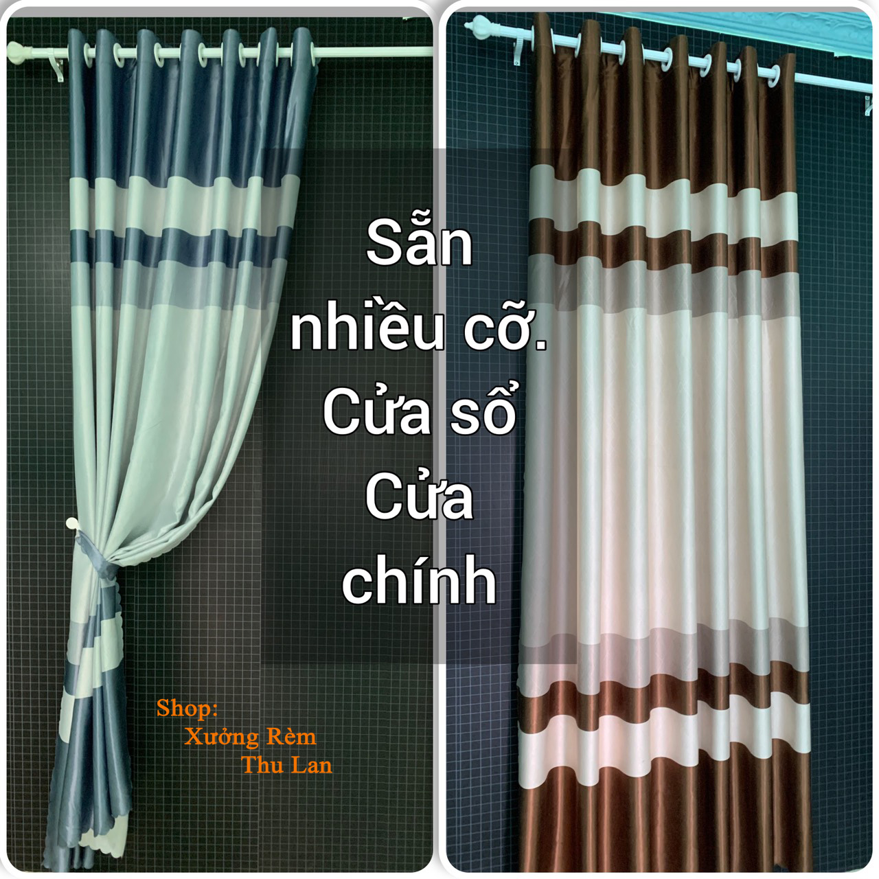 Rèm cửa, màn cửa sổ hoặc cửa chính