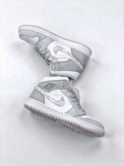 [TẶNG VỚ] Giày Sneakers cặp Nam Nữ Nike Air Jordan 1 Mid Bred Toe