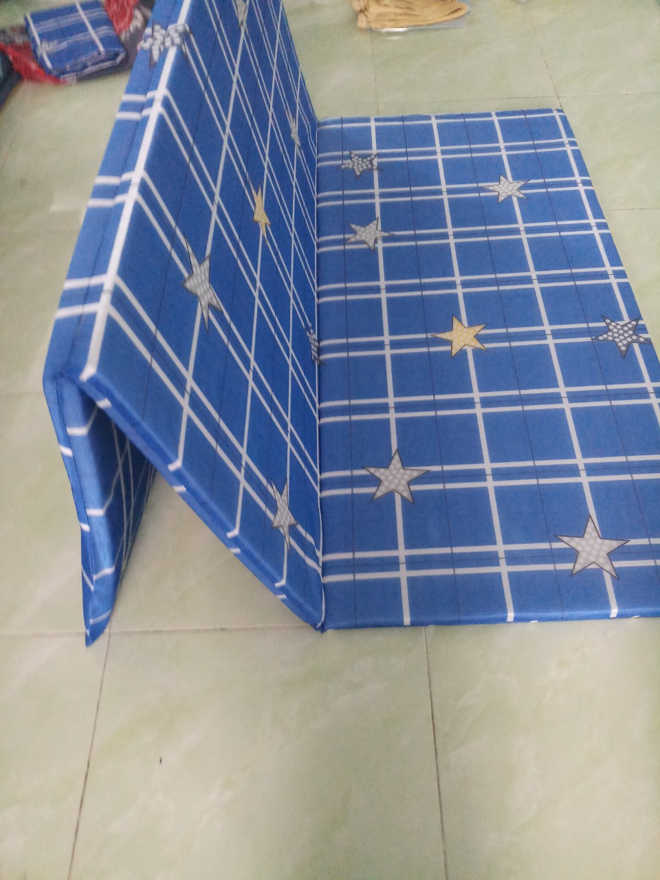 Đệm pe hàn quốc gấp 3 độ dày 3cm siêu nhẹ