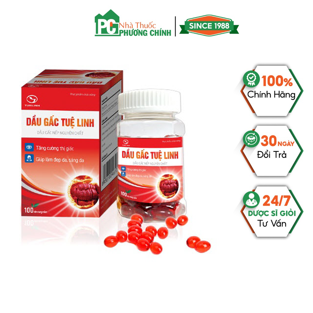 Dầu gấc tuệ linh - hỗ trợ sáng mắt, tốt cho da