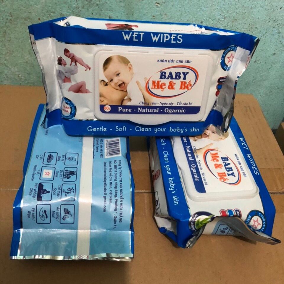 Giấy ướt baby bịch 80 gr siêu tiết kiệm