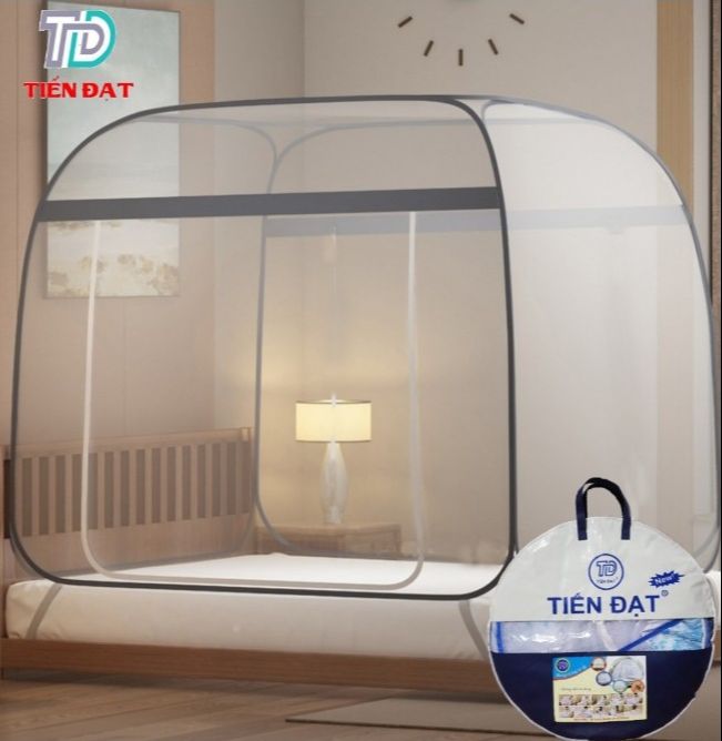 [GIẢM GIÁ 5%] Màn chụp tự bung 💥 ĐỈNH VUÔNG 💥 Mùng chụp cao cấp, có viền chống muỗi, màn chụp gấp gọn nhiều kích thước 1m6*2m, 1m8*2m, 2m*2m2. Hàng Việt Nam chất lượng cao