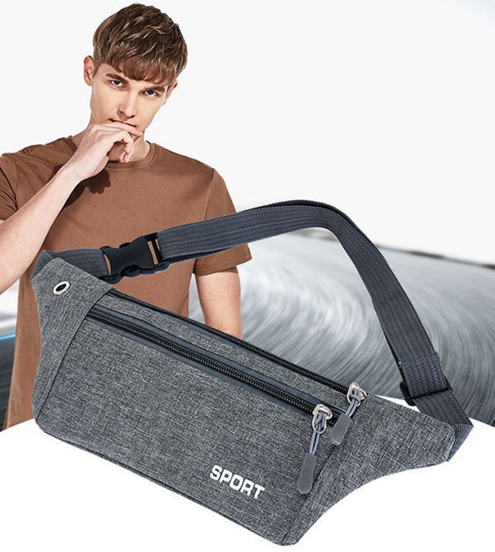 Túi đeo hông bụng thể thao du lịch Sport đựng điện thoại đa năng vải bố thời trang cao cấp TUI-46