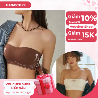 Áo ngực không dây CHỐNG TỤT nâng ngực, Áo lót không dây, Áo lót quây nâng ngực chất su đúc, Áo bra không dây CAO CẤPC76