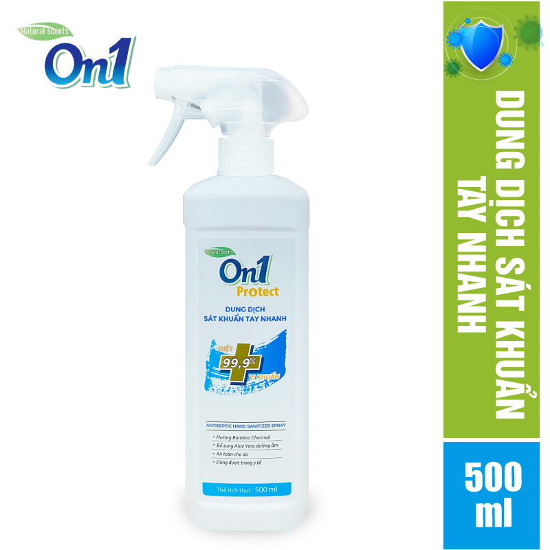 Dung dịch sát khuẩn tay nhanh ON1 protect hương BamBoo Charcoal 500ml C0202