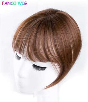 Hakaa Synthetic Hair Fringe Clip Bangs Straight Fake Hair Piece High Temperature Fiber Wig Bangs Clip on Hair Extension