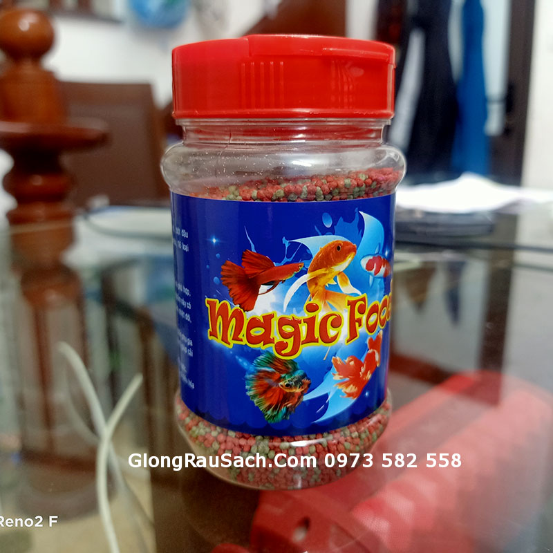 Cám magic food cá cảnh cá vàng, koi nhỏ, cá chép 100gr