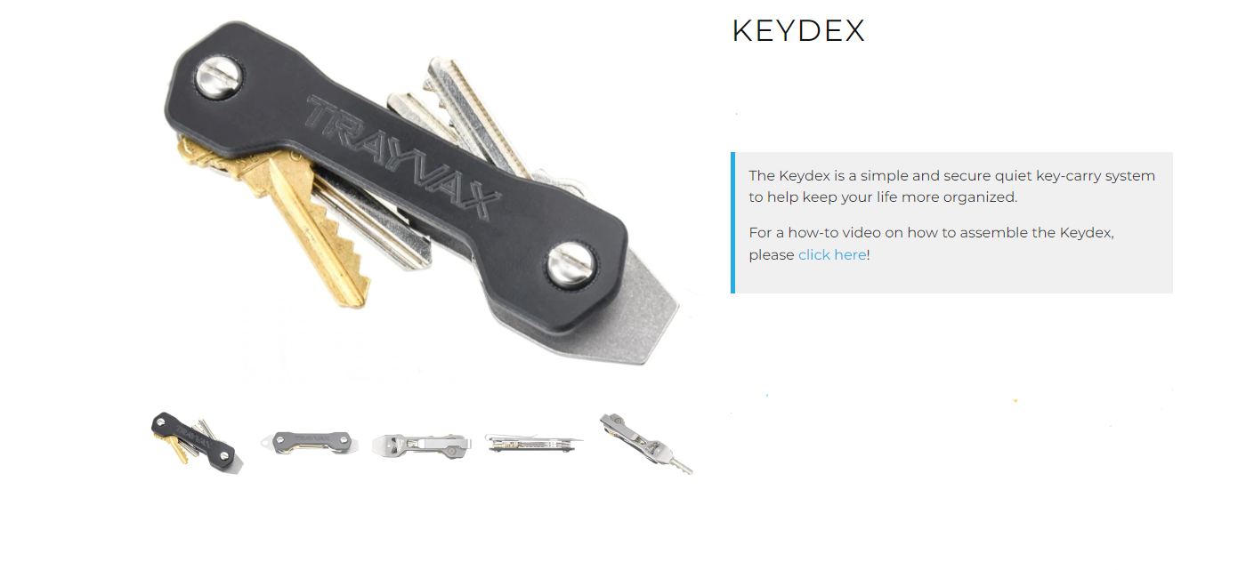 trayvax key organizer