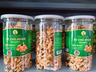 Óc Chó vàng Chandler tách vỏ NK Mỹ giòn ngọt không bị hôi dầu(Hũ 250 gram) – đóng gói Việt Nam - nhân óc chó nhân quả óc chó  Walnut nhân hạt óc chó