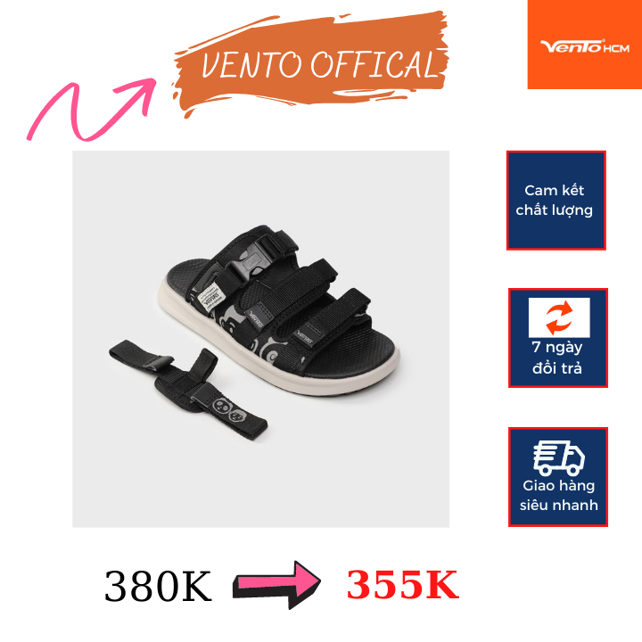 Giày Sandal Nữ Vento NB80 Đế công nghệ IP Streetstyle NB80 BW