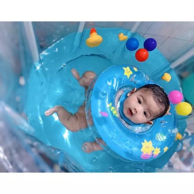 Phao tập bơi cho bé - Phao bơi đỡ cổ cho trẻ từ 0-3 tuổi