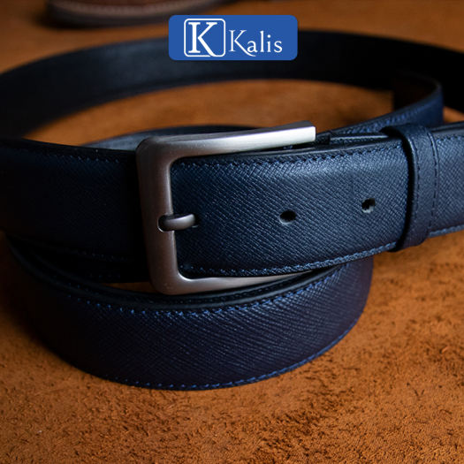 Thắt lưng nam cao cấp chính hãng KALIS da bò thật 100% Full hộp khóa kim dây nịt nịch thắt lưng da bò thật nam cao cấp hàng hiệu.