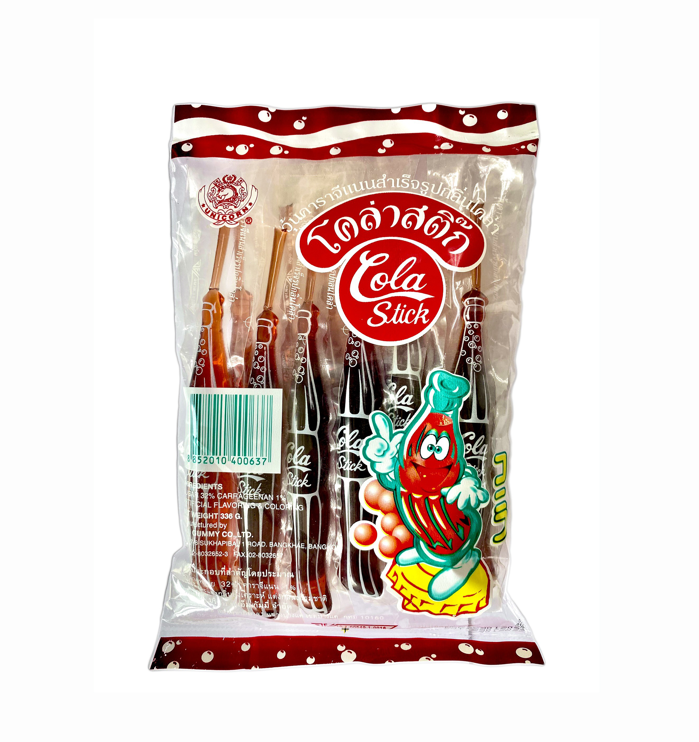 Thạch Cola Stick - nhãn hiệu CM Gummy Thái Lan