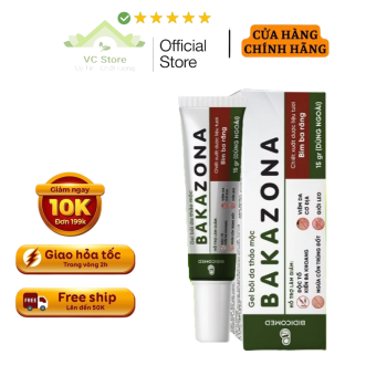 Kem Bôi Da Liễu BAKAZONA - Kem Bôi BAKAZONA Hỗ Trợ Giảm Viêm Da Cơ Địa, Giời Leo, Zona, Làm Dịu Vết Côn Trùng Cắn