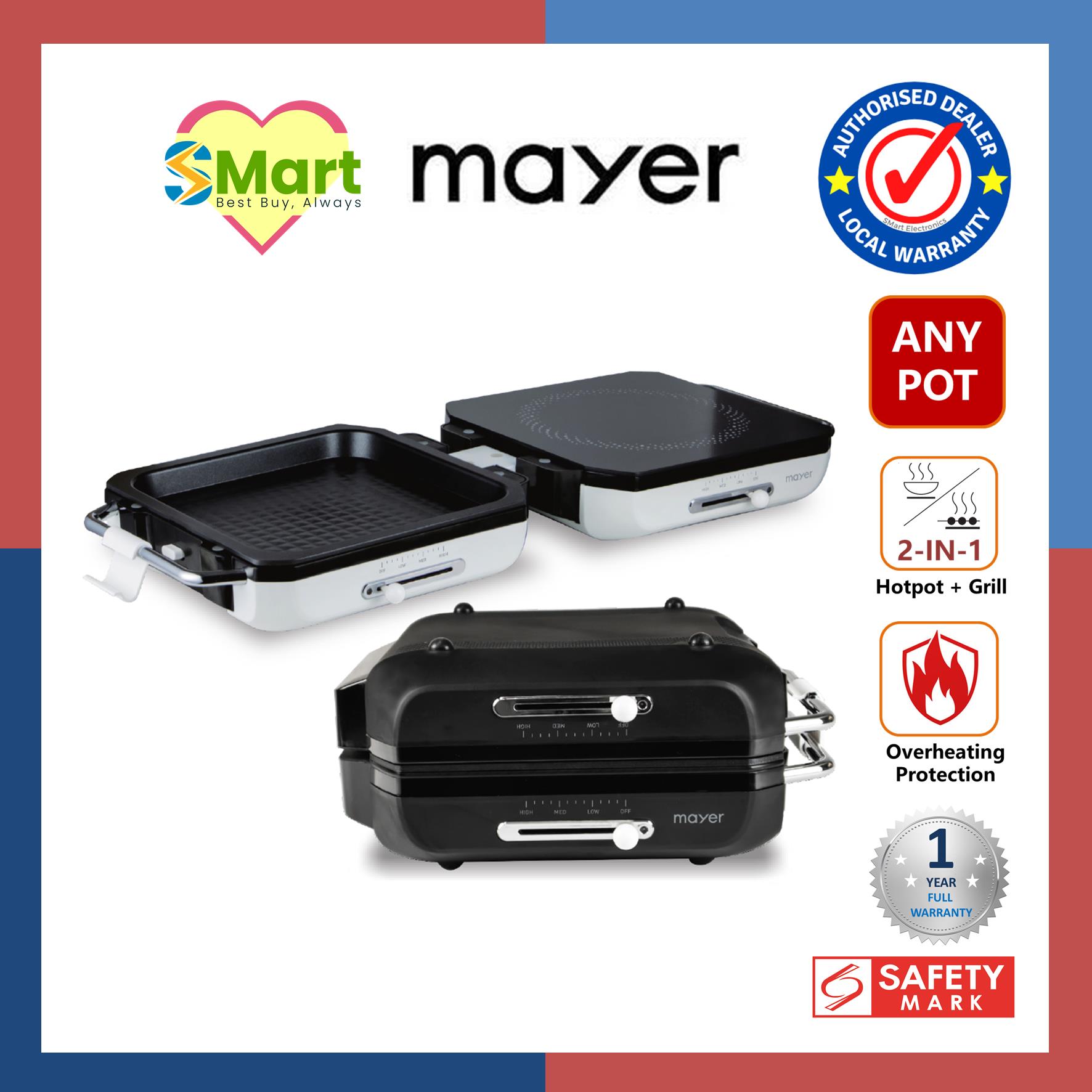 Mayer Multi-Functional Hot Pot with Grill MMHPG5 