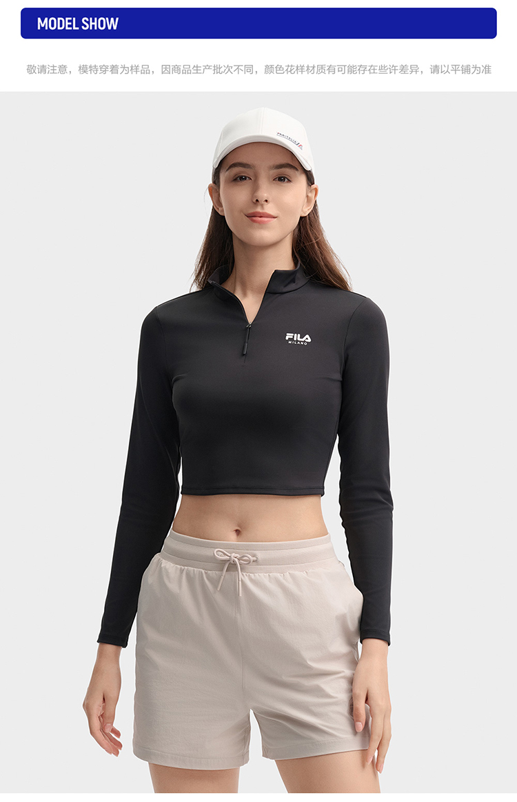 Fila red crop top store