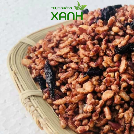 250Gr Gạo Lứt Sấy Rong Biển, Cốm Gạo Lứt / Gạo Lứt Rang - Thực Dưỡng Xanh