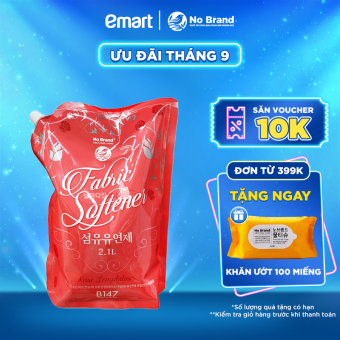 Nước Xả Vải Hương Hoa Hồng No Brand Dạng Túi 2.1L - Emart VN