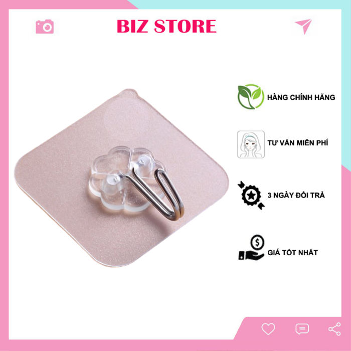 Móc dán tường siêu chịu lực 6x6cm tiện dụng cho mọi gia đình, cam kết sản phẩm đúng mô tả, chất lượng đảm bảo an toàn đến sức khỏe người sử dụng