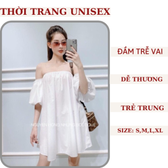 ĐÂM NỮ, VÁY TRỄ VAI TAY BỒNG , DÁNG SUÔNG, VẢI  THÔ MỀM MỊN, STYE ULZZANG, GIÁ RẺ, AMME