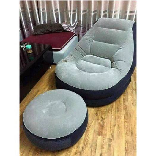 TẶNG KÈM BƠM] Ghế Hơi Intex - Ghế Tựa Lưng - Giường Hơi, Nệm Hơi Cao Cấp. Ghế Hơi Intex Vỏ Nhung, Thiết Kế Sang Trọng, Thích Hợp Cho Thư Giãn Nghỉ Ngơi