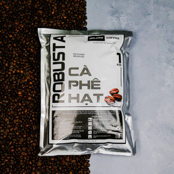 Milano Coffee - Cà phê Hạt Robusta (loại 1kg)