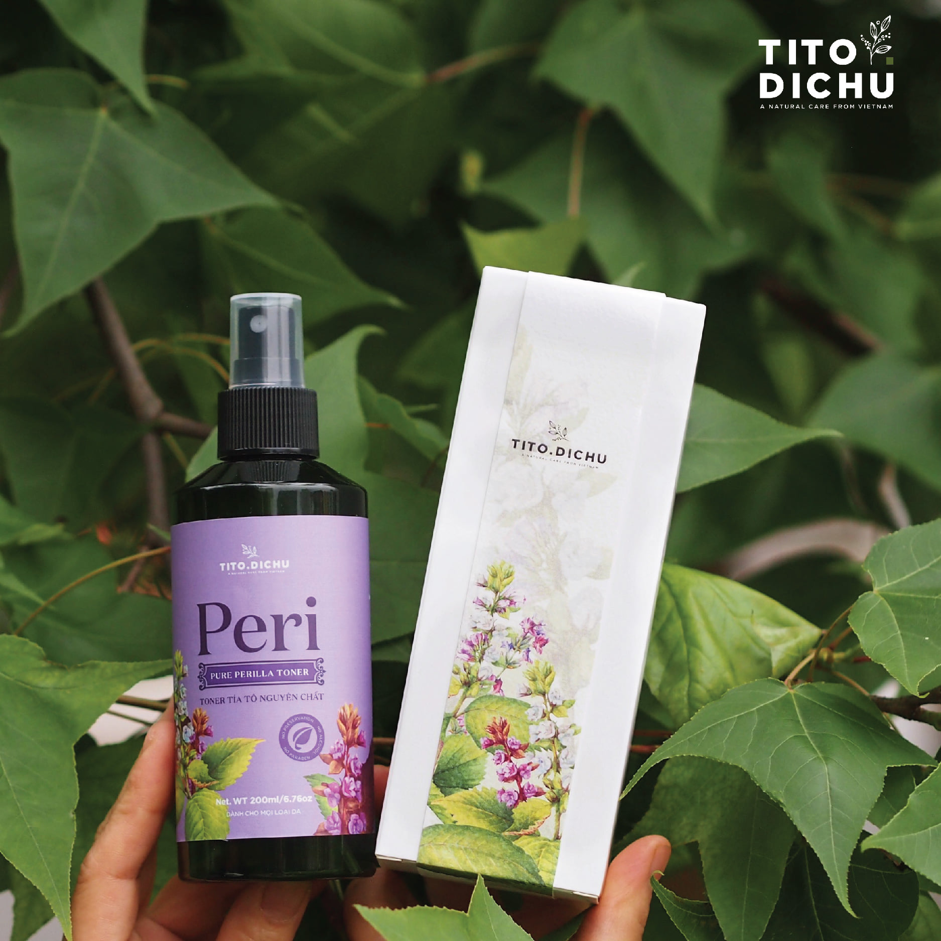 Toner tía tô peri 200ml tía tô địa chủ