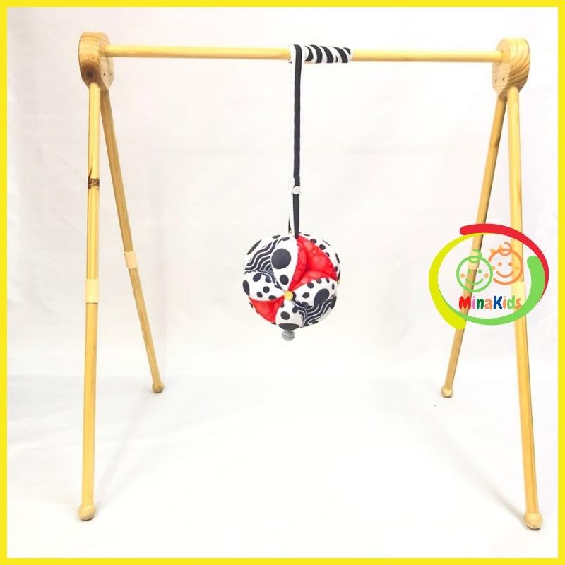 Kệ chữ a cho trẻ sơ sinh bằng gỗ pipo việt nam đồ chơi tự lập cho bé minakids k01