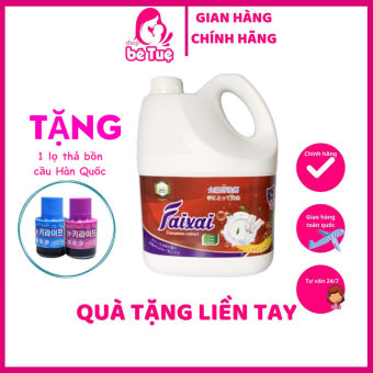 Nước Rửa Chén Bát Đũa Sinh Học Faixai Đánh Bay Dầu Mỡ Tinh Chất Lô Hội An Toàn Dưỡng Da Tay - 3,6L