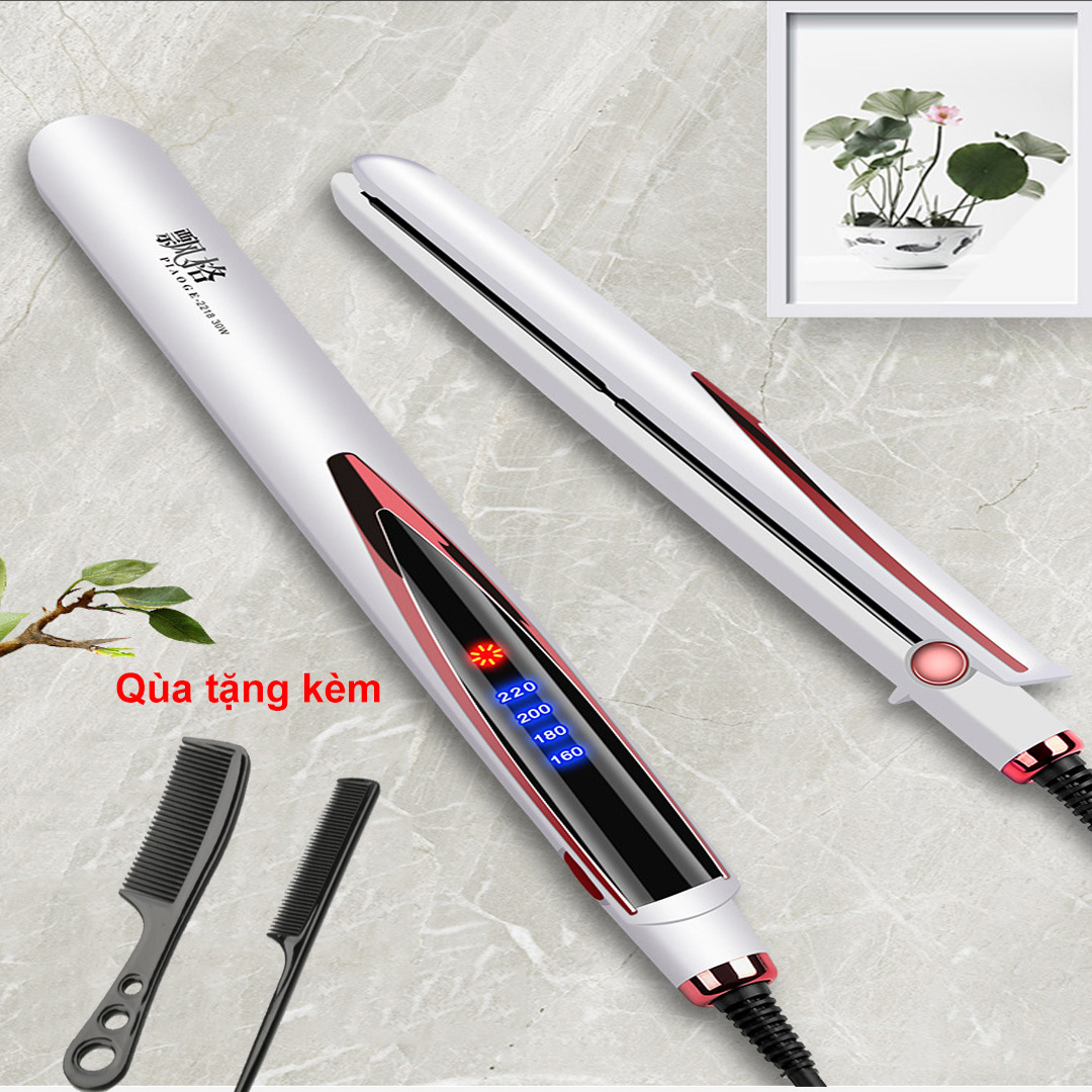 Máy ép tóc, duỗi tóc, uốn tóc 2 in 1 PIAOGO đa năng cao cấp - Tặng kèm lượt tạo kiểu