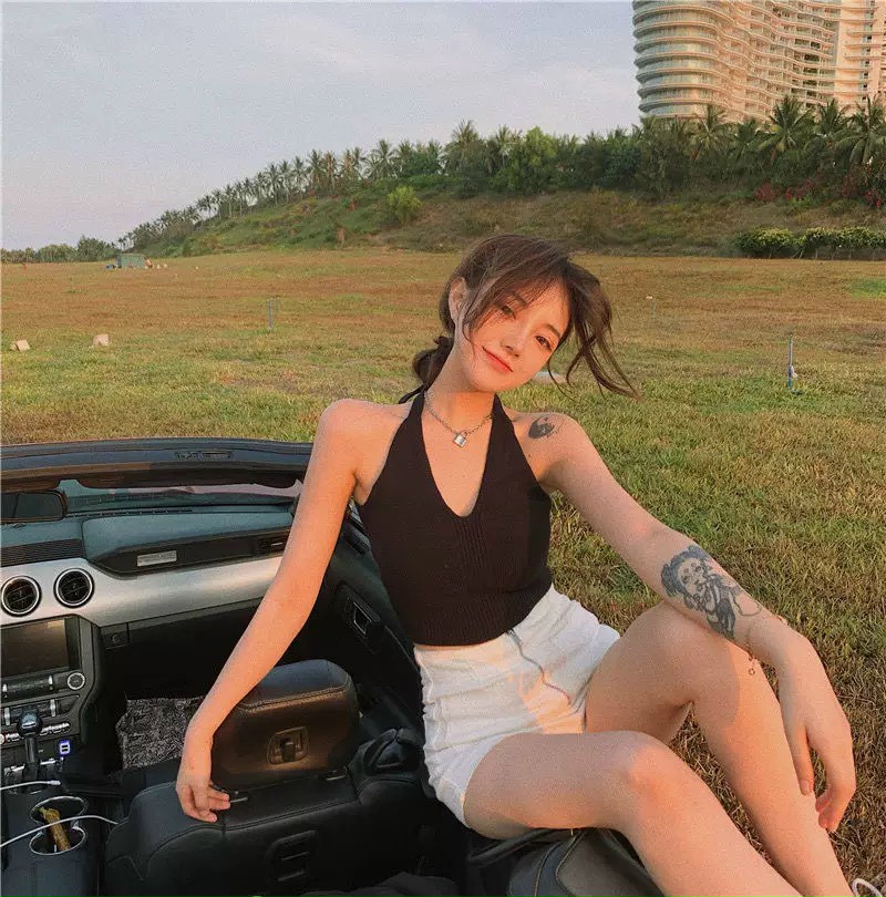 Áo Yếm Cột Dây Hở Lưng Mặc Mùa Hè Thoải Mái Y8 / Áo Hót Trend Đi Biển Mùa Hè / Áo Croptop Thắt Nơ Cổ Cực Xinh