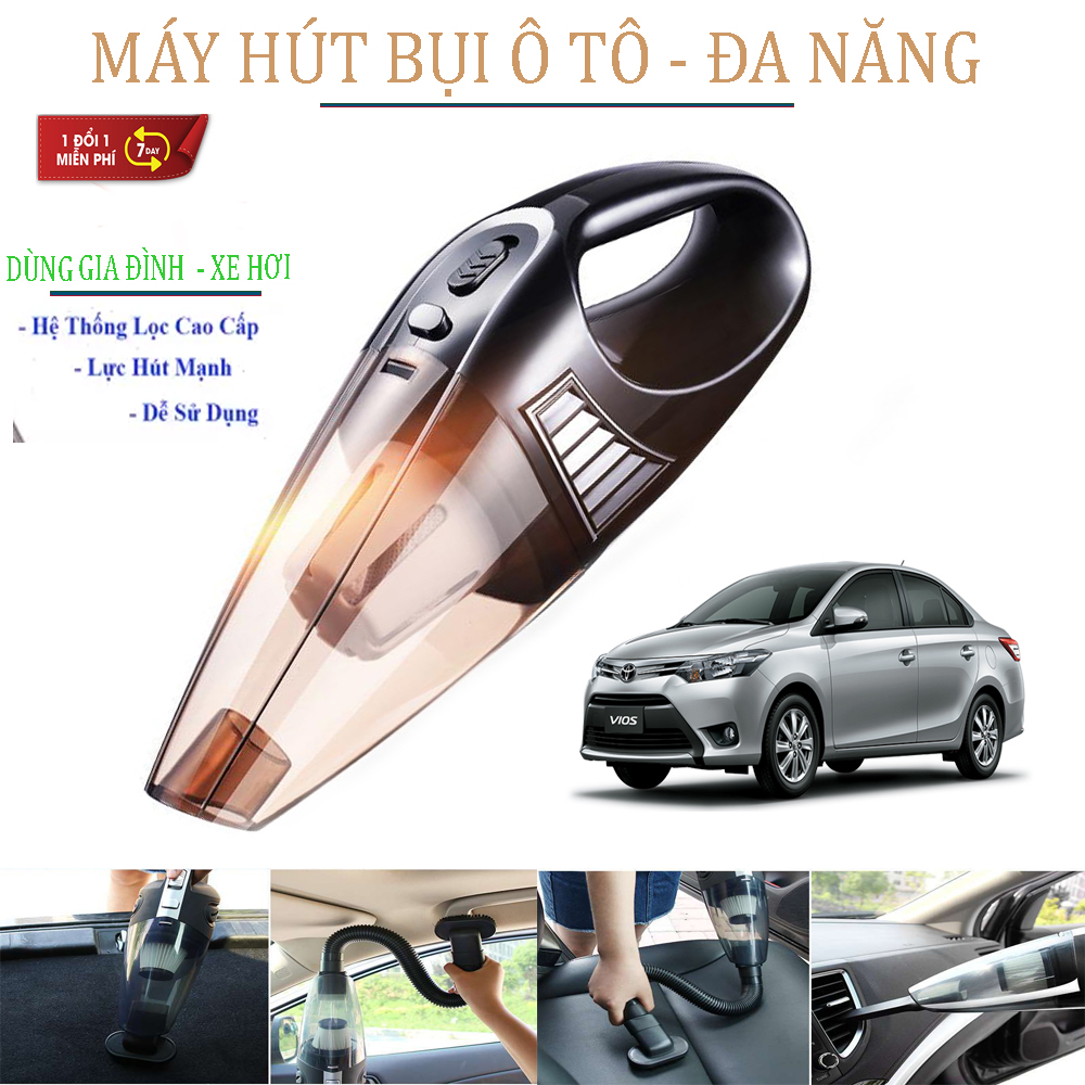 Máy hút bụi ô tô ,Máy hút bụi ô tô mini,Hút bụi cầm tay,Với công suất mạnh mẽ, dung lượng pin lớn,  có thể hút được nhiều loại bụi bẩn, ở mọi lúc , mọi nơi.bảo hành 1 đổi 1 toàn quốc