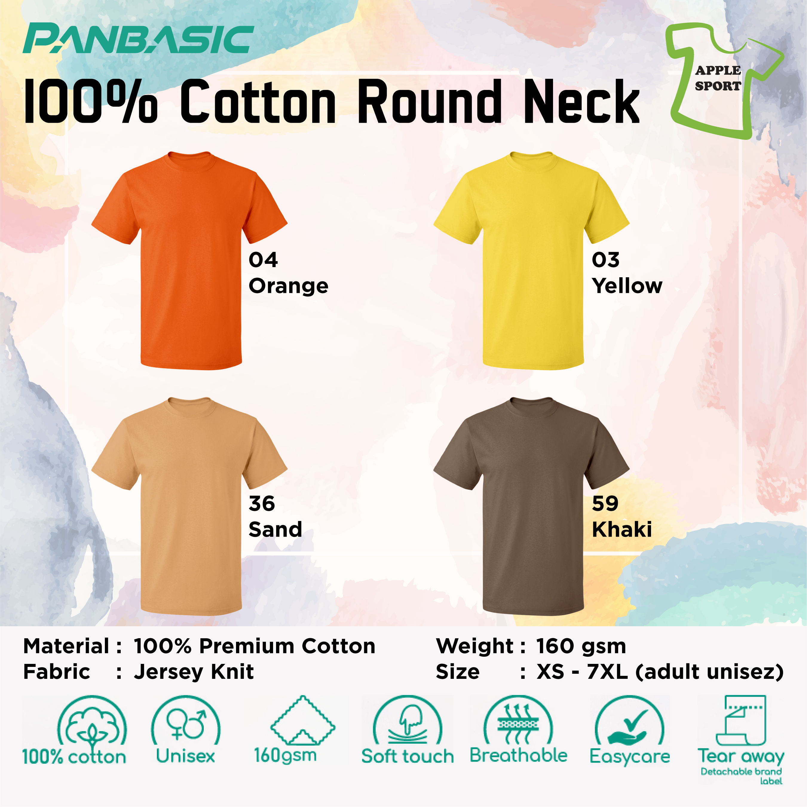 Premium Cotton Round Neck- Dark Melange (P-902-42) - Panbasic